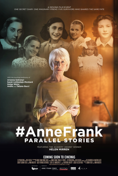 Cineplex Events’ In The Gallery Series Remembers Anne Frank in #AnneFrank Parallel Stories, Narrated by Helen Mirren